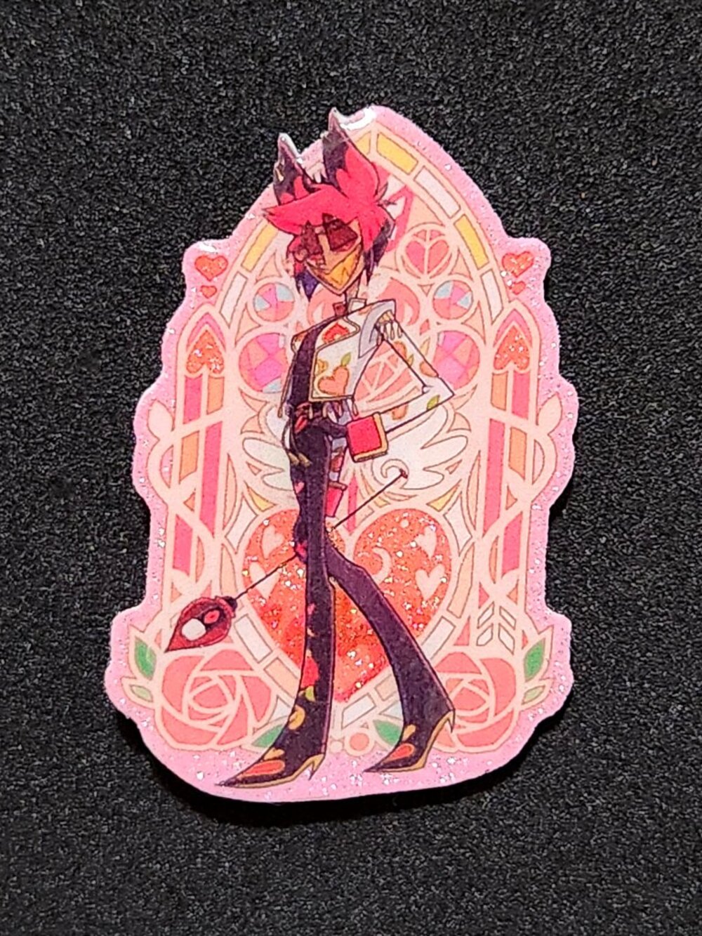 Alastor Glitter Pin - Hazbin Hotel